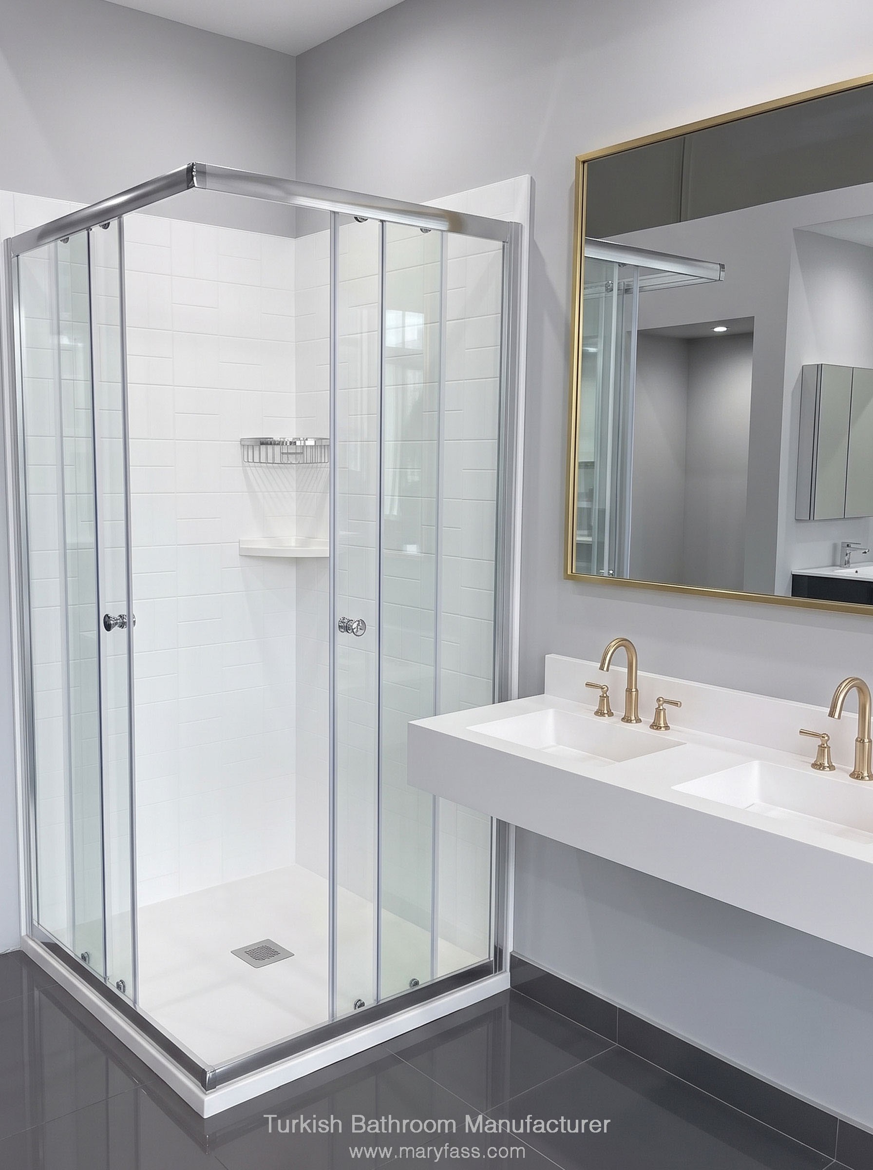 stone effect shower tray manufacturer in Turkiye